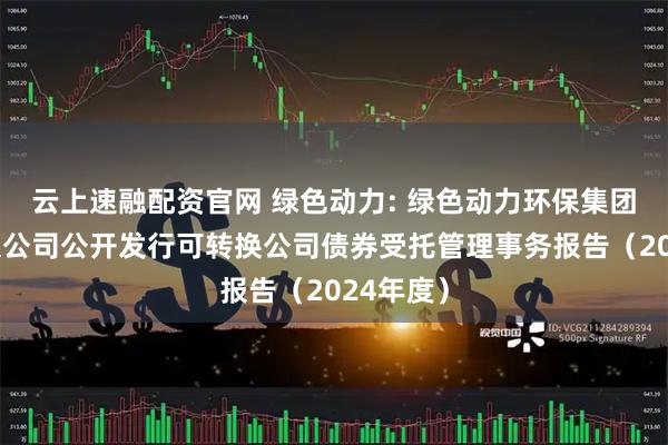 云上速融配资官网 绿色动力: 绿色动力环保集团股份有限公司公开发行可转换公司债券受托管理事务报告（2024年度）